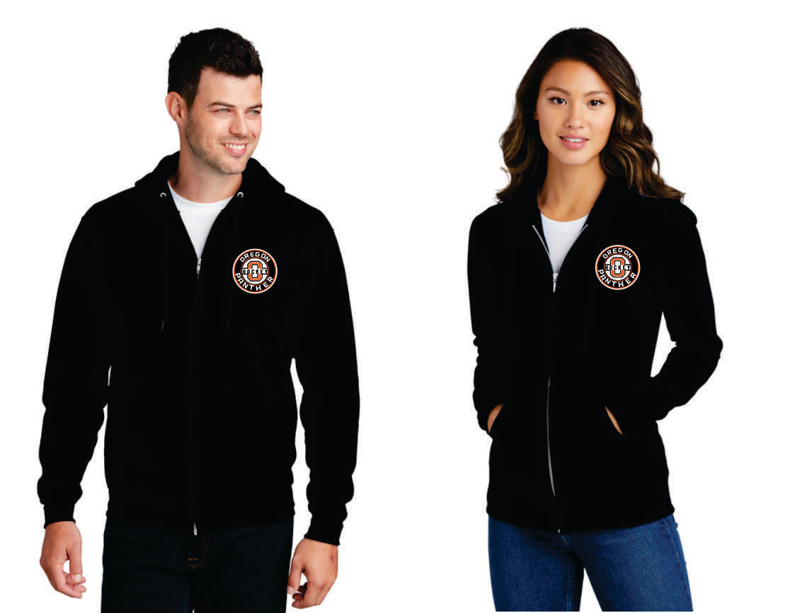 Oregon Hockey Digital Print Full Zip Hoodie, Men/ Women/ Youth V2