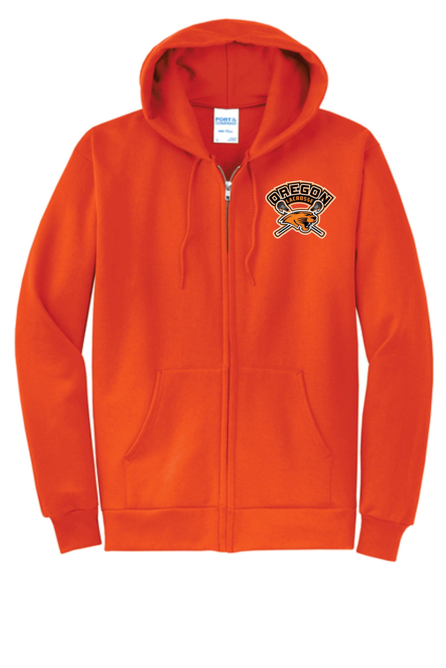 Lacrosse Coaches Port & Co Zip Hoodie V1