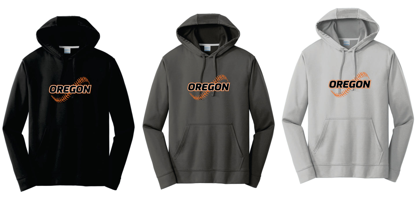 OBB Performance Hoodie. Black, Charcoal,Silver. Adult and Youth Sizes V1