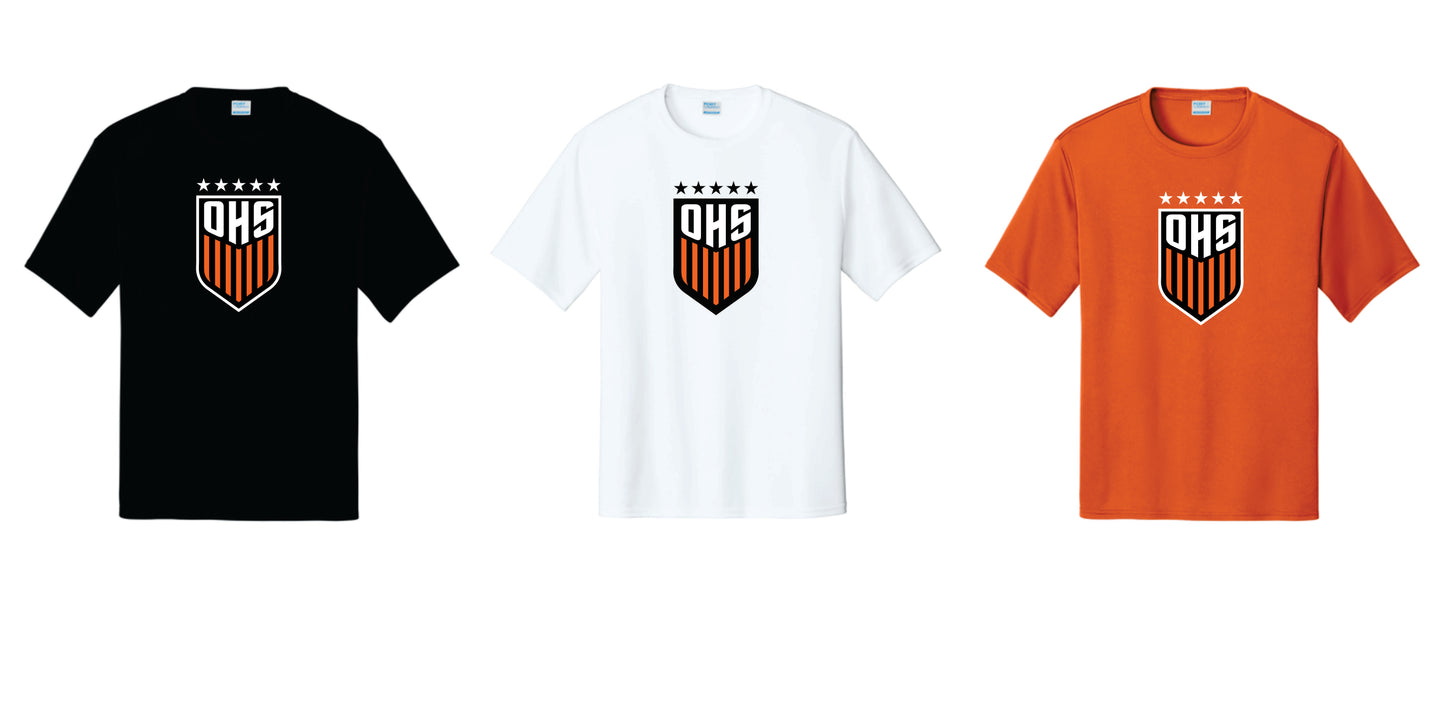OHS BS Performance Tee with Digital Print. Black,Orange, White. Unisex and Youth Sizes v1