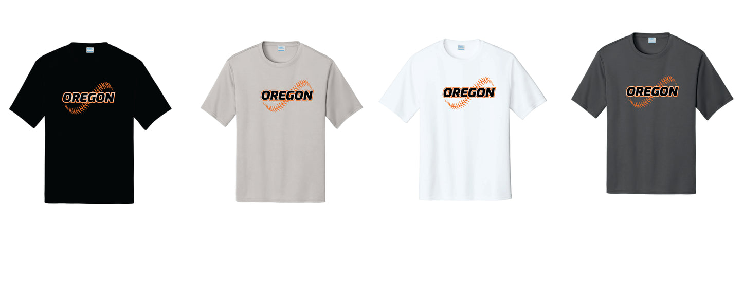 OBB Performance Tee. Black, Gray, White, Orange. Unisex Sizes V3