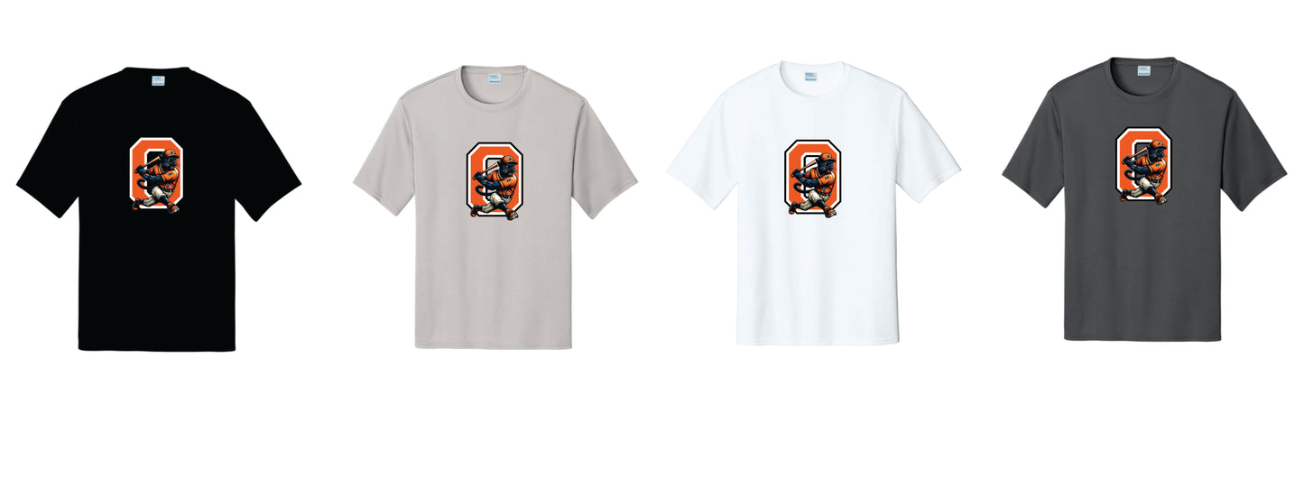 OBB Performance Tee. Black, Gray, White, Orange. Unisex Sizes V3