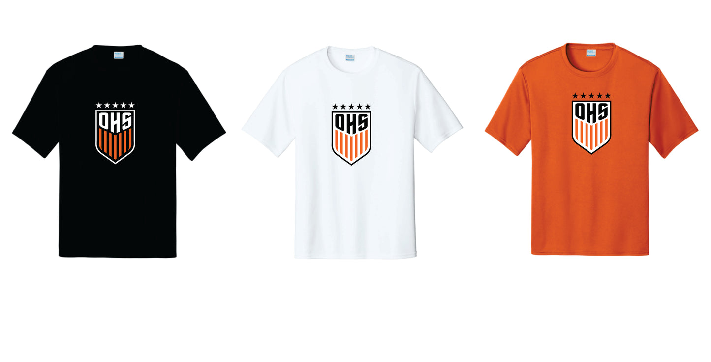 OHS BS Performance Tee with Digital Print. Black,Orange, White. Unisex and Youth Sizes