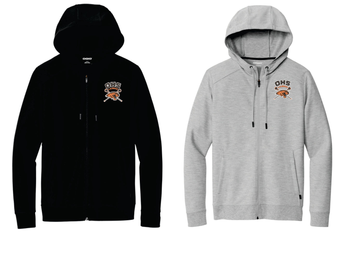 OHS Boys Lacrosse Ogio Revive Full Zip with embroidered logo OHS1