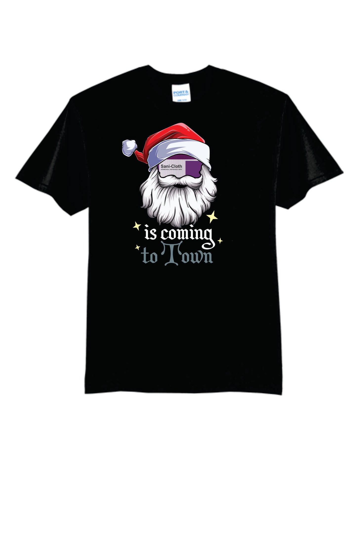 Sanicloth is Coming to town Cotton Blend Tee