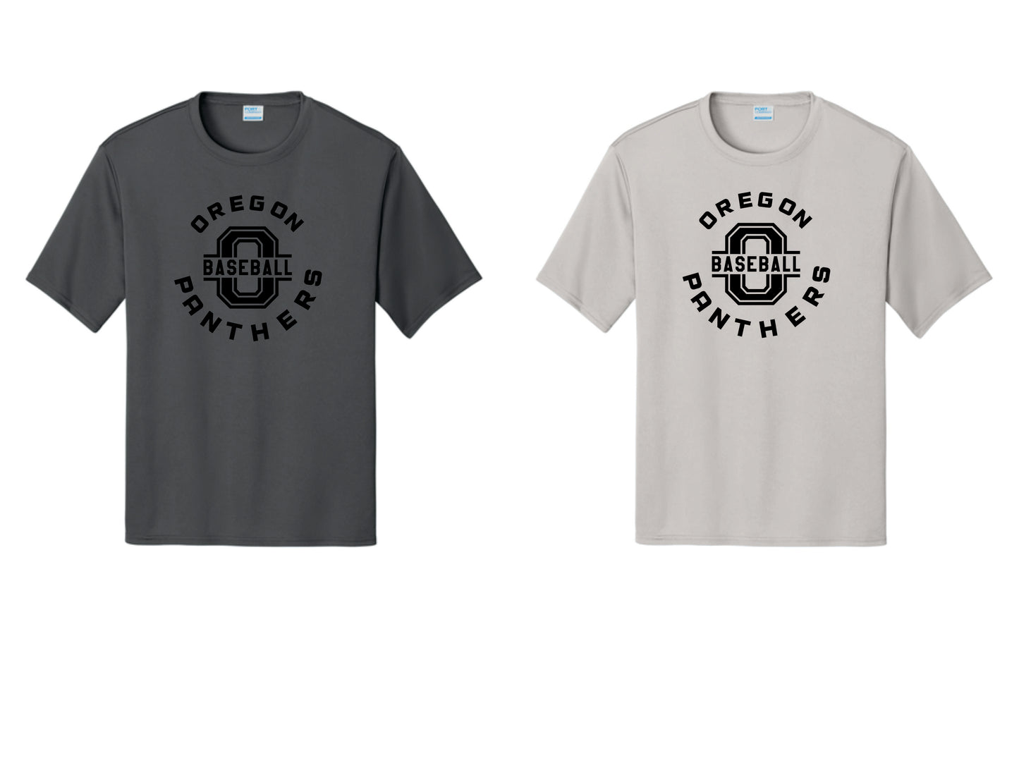 OBB Sublimated Performance Tee. Silver, Charcoal Unisex Women and Youth Sizes S1