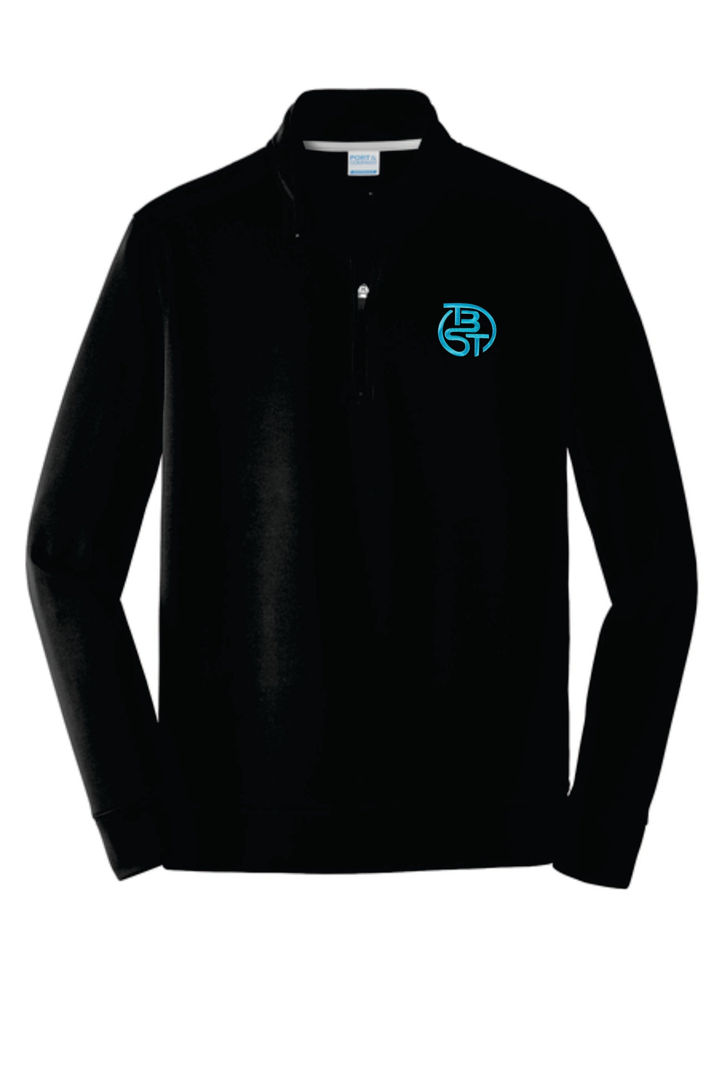 TBST Embroidered 1/4 Zip Poly Fleece Pullover Men