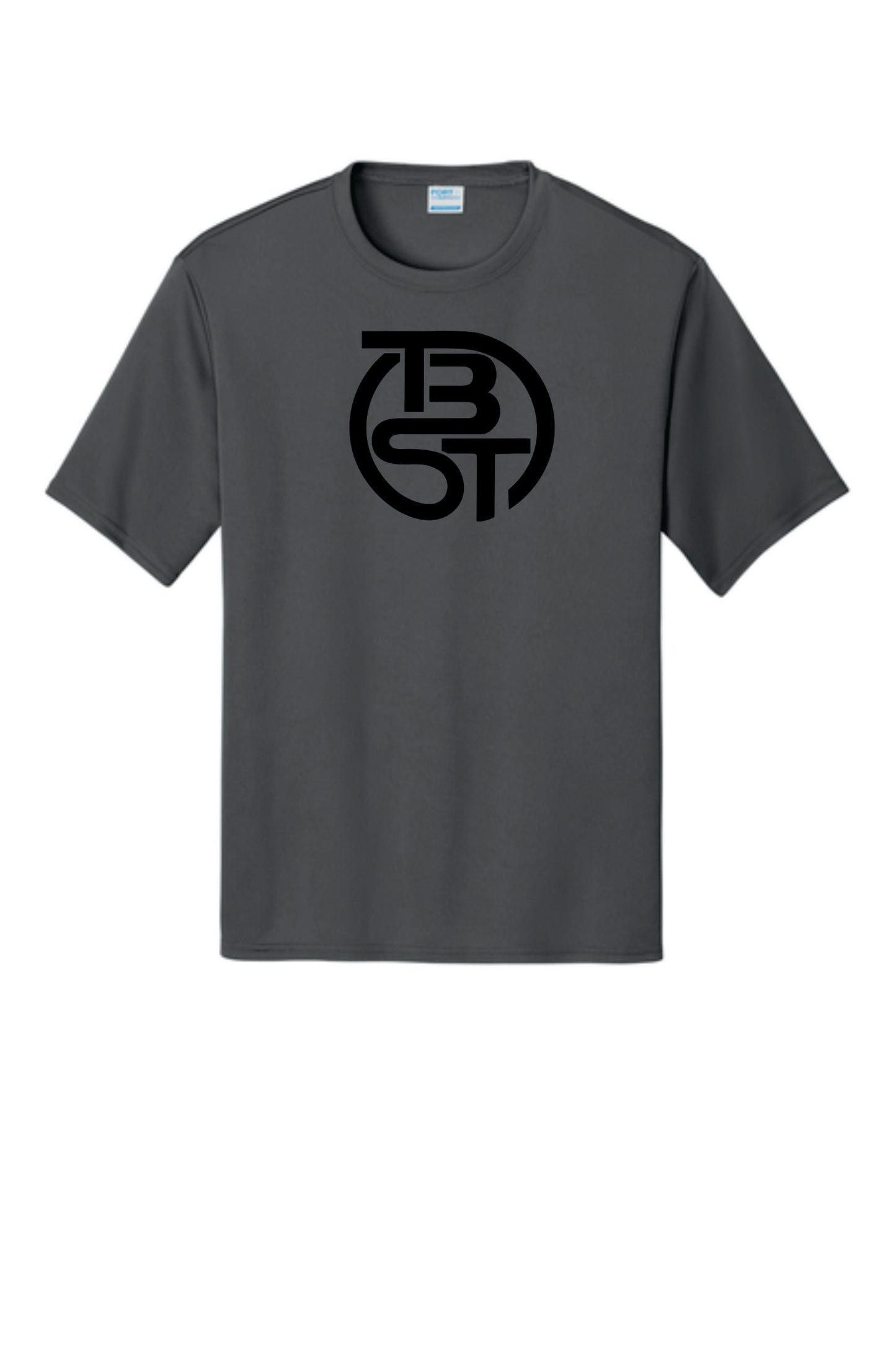 TBST Performance Tee with sublimated design. Silver or Charcoal. Adult and Youth Sizes V1