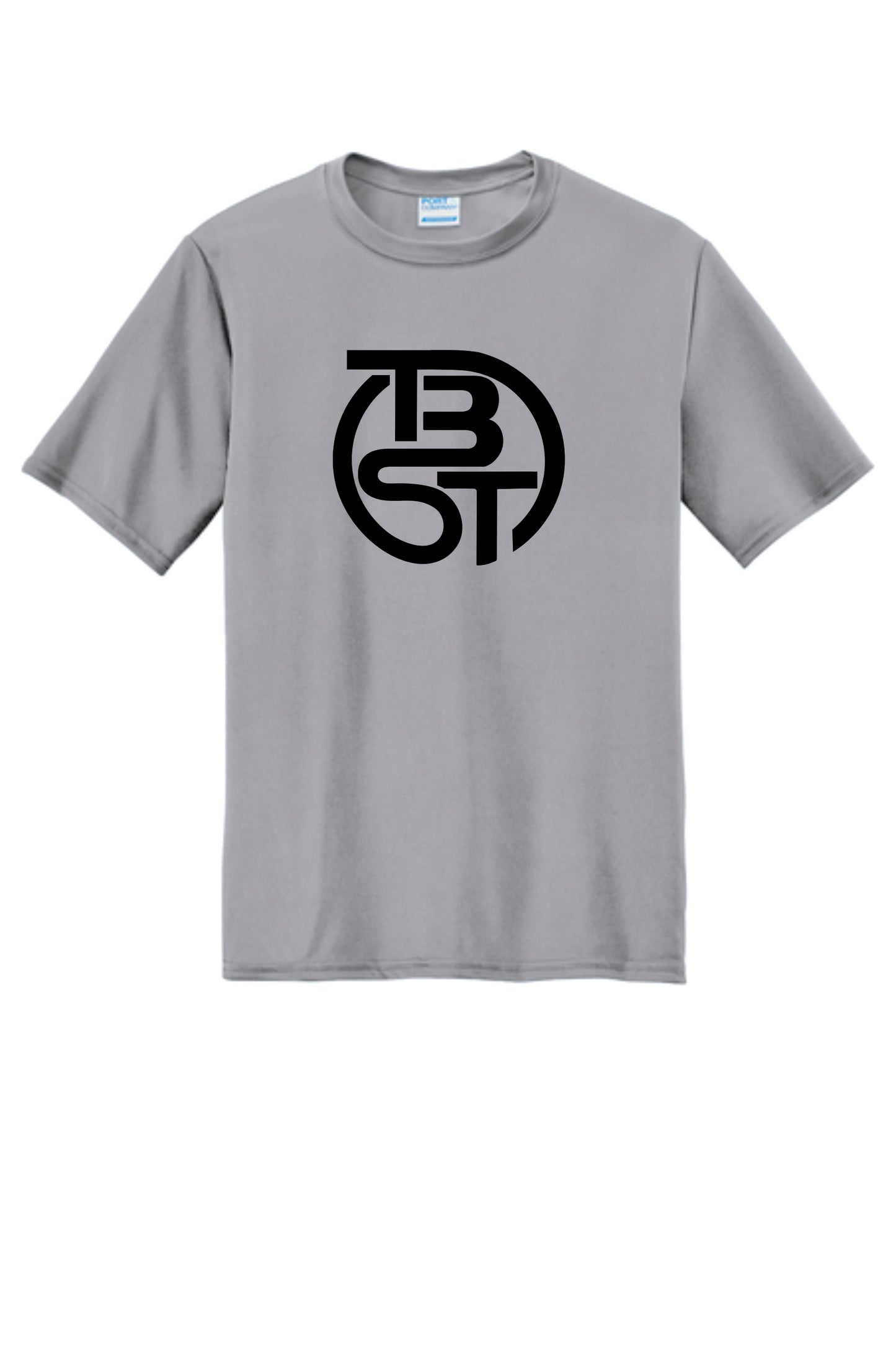 TBST Performance Tee with sublimated design. Silver or Charcoal. Adult and Youth Sizes V1