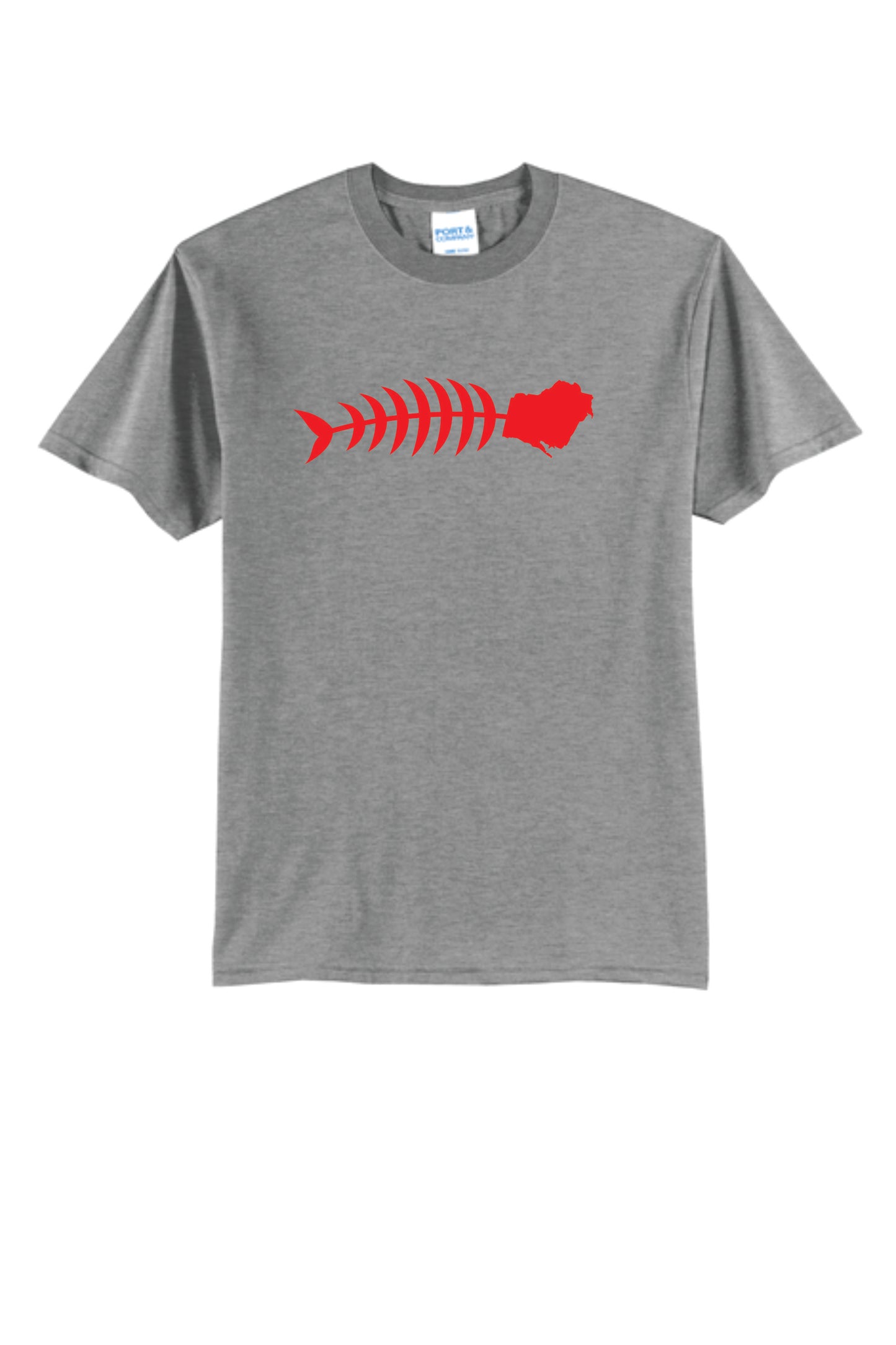 Wiscouture WI go fishing Bend Tee Black, Red, Gray, Unisex and Youth Sizes