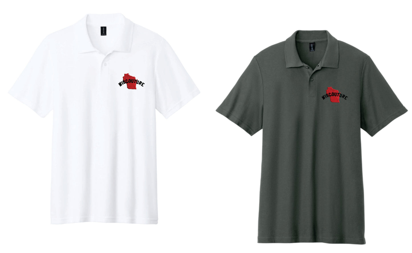 Wiscouture Embroidered polo