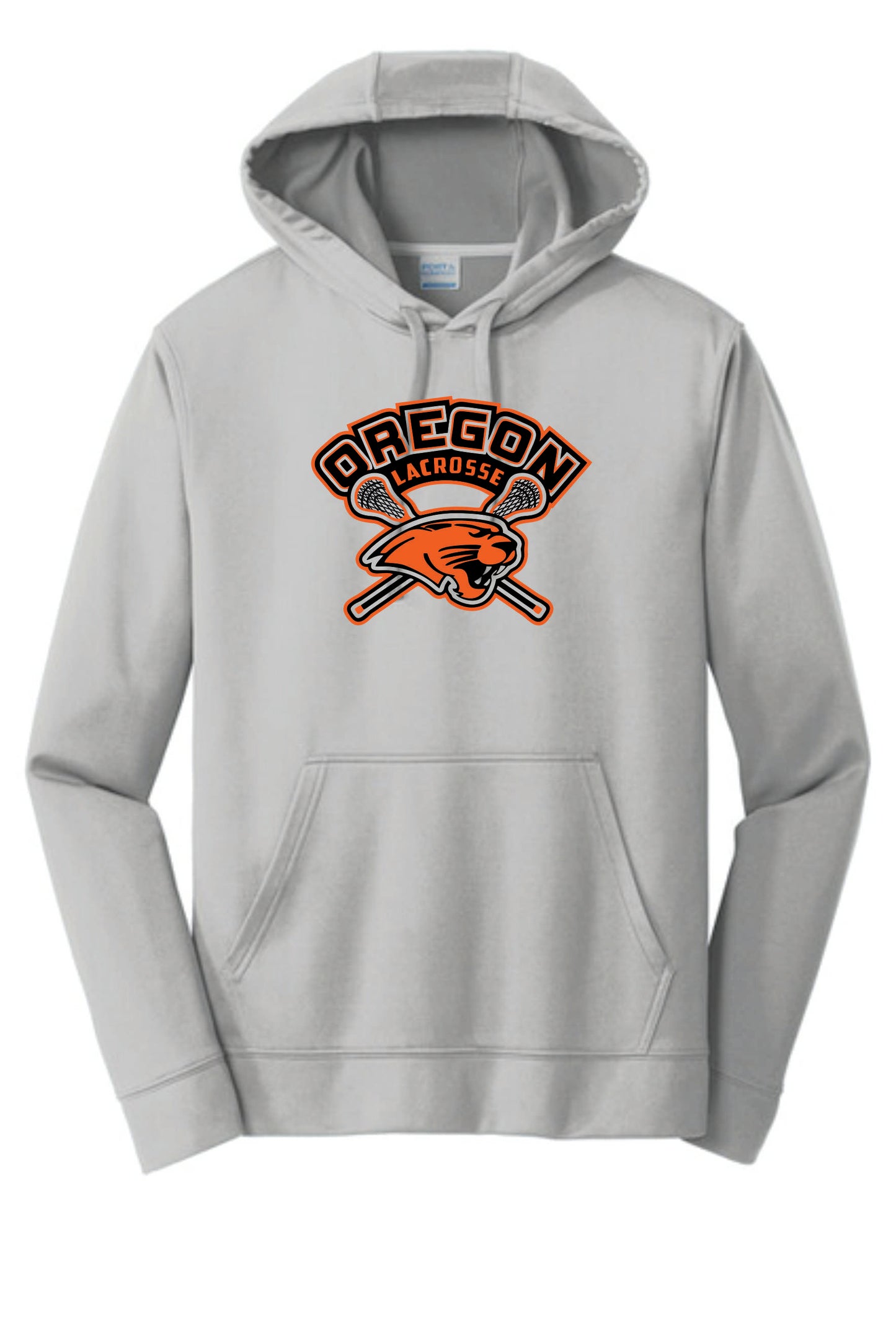 OHS Boys Lacrosse Sublimated Performance Hoodie. Silver. Adult and Youth Sizes V1