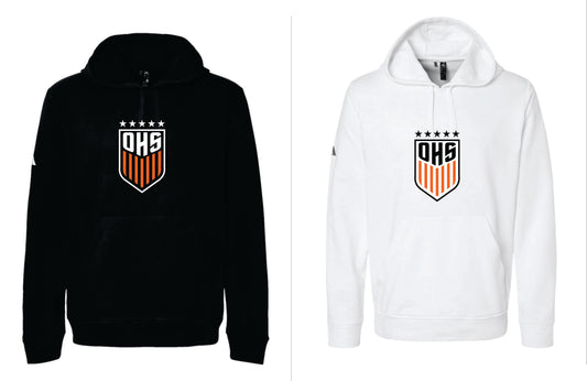 OHS BS Adidas Hoodie. Black, White.  Unisex Sizes