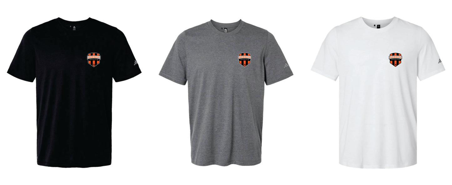 Oregon SC Adidas - Men's  Blended T-Shirt Left Chest Design. Men, Women.