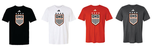 OHS Girls Soccer  Adidas Pregame T-Shirt Left Chest design Men, Women.