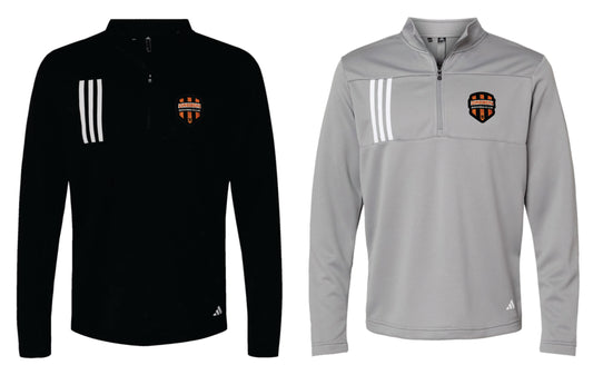 Oregon SC Adidas - 3-Stripes Double Knit Quarter-Zip Pullover Men