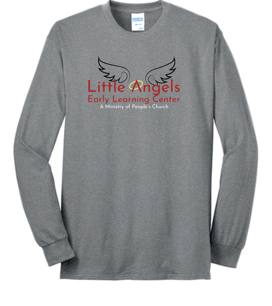 Little Angels 50/50 Long Sleeve Tee. Adult and Youth Sizes