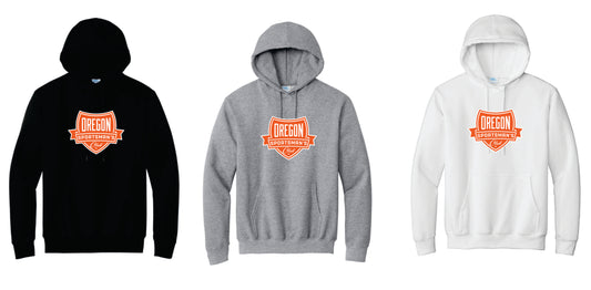 OSC Cotton Blend Hoodie.  Black, Gray, White.   Adult and Youth Sizes