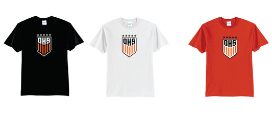 OHS BS Cotton Blend Tee Black, Orange, White. Unisex and Youth  Sizes