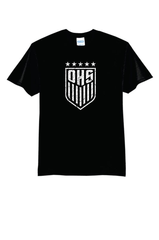 OHS BS Cotton Blend Tee Black with Distressed Logo. Women's Sizes