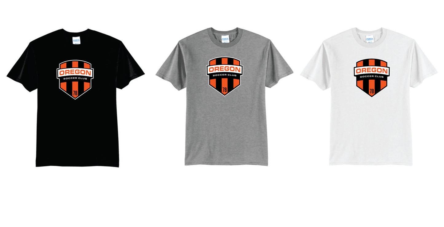 Oregon SC Cotton Blend Tee. Full Front Desgn. Black, Gray White.  Unisex, Women'and Youth Sizes
