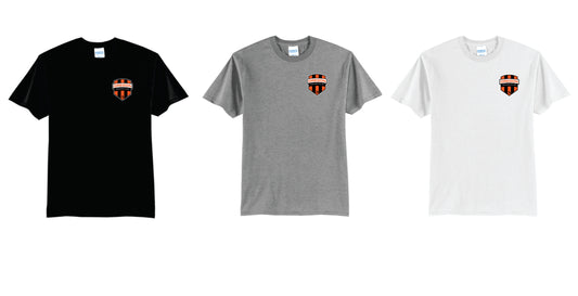 Oregon SC Cotton Blend Tee. Left Chest Desgn. Black, Gray White.  Unisex, Women'and Youth Sizes