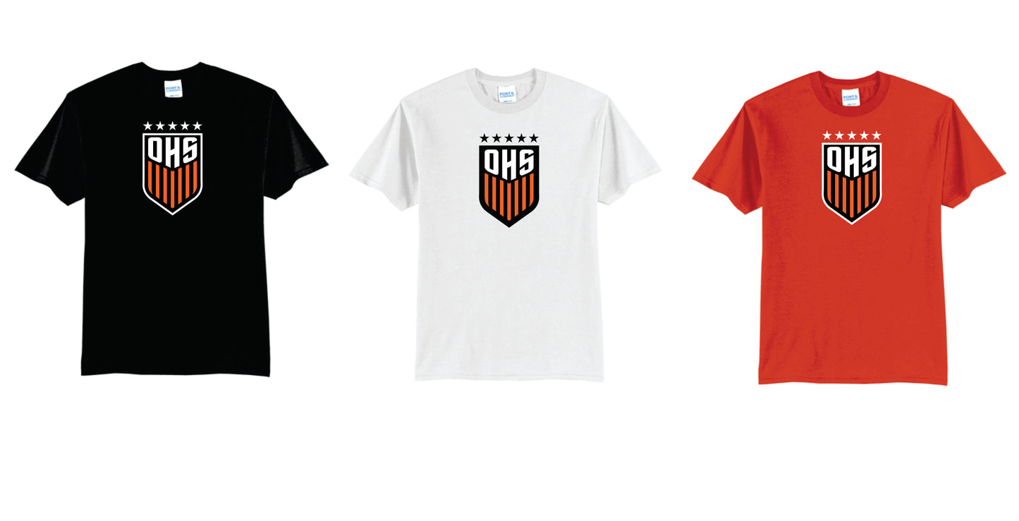 OHS BS Cotton Blend Tee Black, Orange, White. Unisex and Youth  Sizes V1
