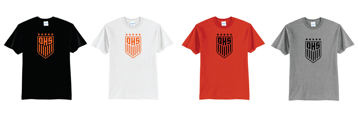 OHS BS Cotton Blend Tee Black, Orange, White. Unisex and Youth  Sizes V2