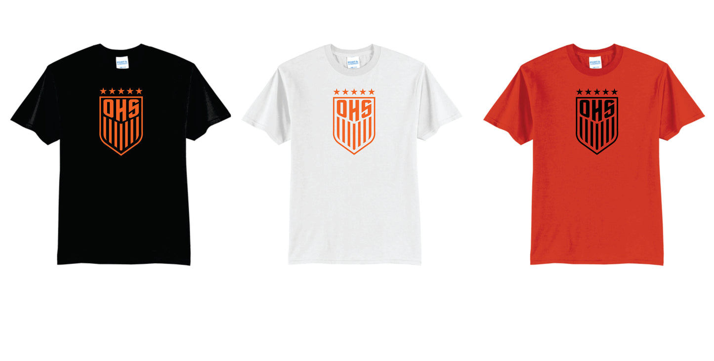 OHS BS Cotton Blend Tee Black, Orange, White. Unisex and Youth  Sizes V2