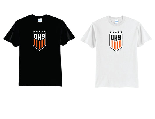 OHS BS Cotton Blend Tee Black, White. Women's Sizes