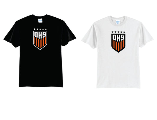 OHS BS Cotton Blend Tee Black, White. Women's Sizes V1