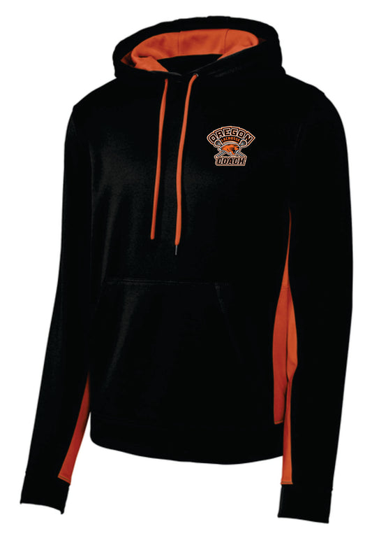 Lacrosse Coaches Sport Tek Color Block Hoodie. Unisex Sizes Coaches CV1