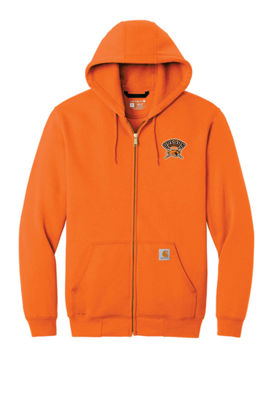 Lacrosse Coaches Carhartt® Midweight Hooded Zip-Front Sweatshirt V1