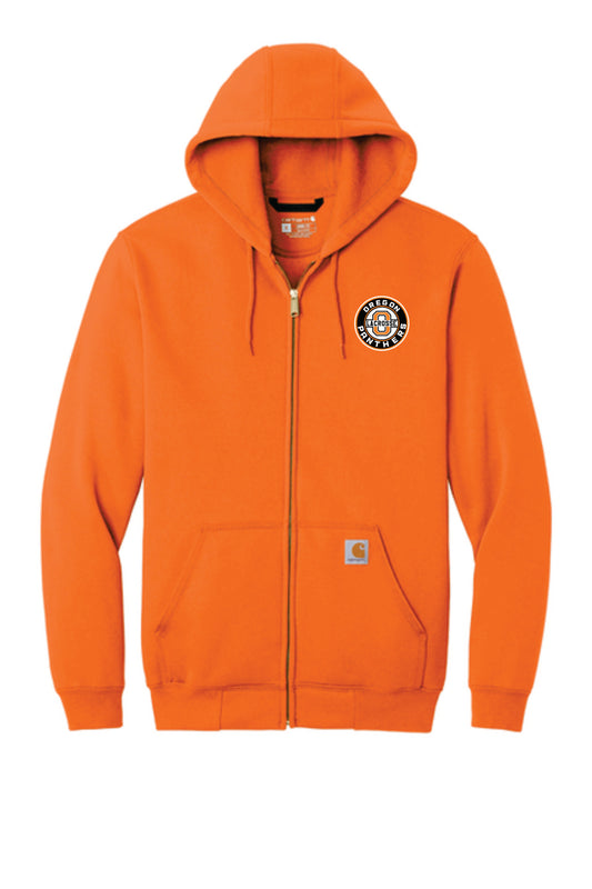 Lacrosse Coaches Carhartt® Midweight Hooded Zip-Front Sweatshirt V2