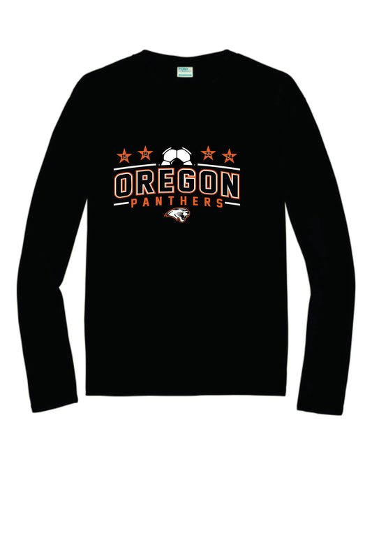 OHS Girls Soccer Champions Performance Long Sleeve Tee with Digital Print. Unisex and Youth Sizes