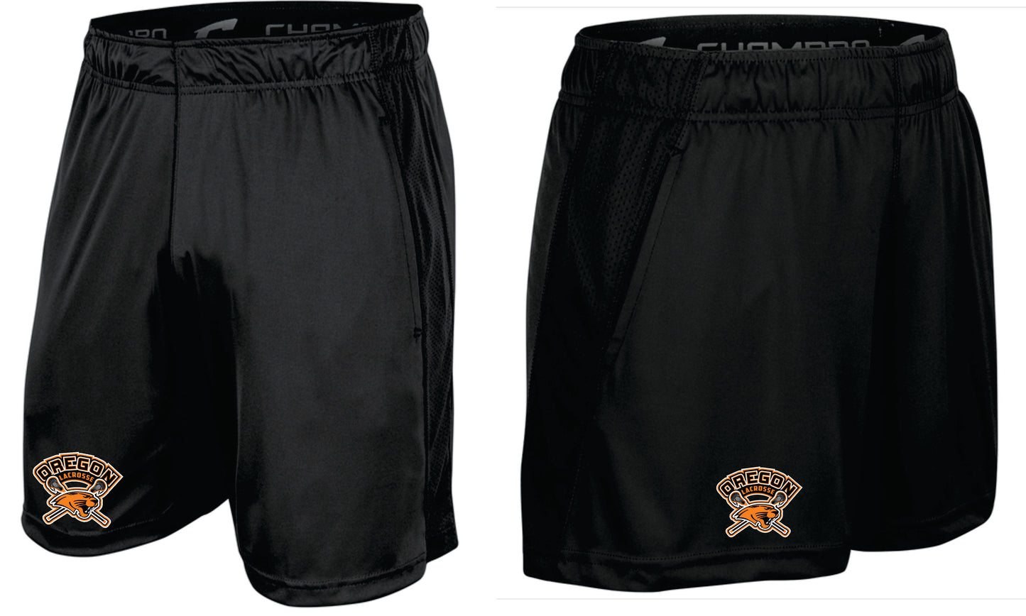 Oregon Lacrosse Champro Limitless Pocketed Shorts Men, Women, Youth V1