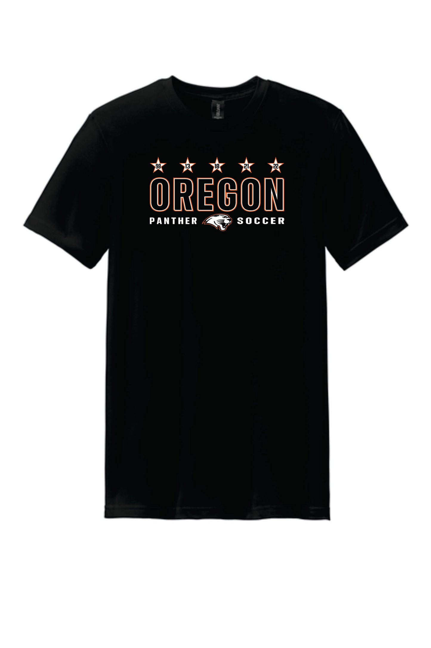 Champions Cotton Blend Tee Black, White. Youth Sizes