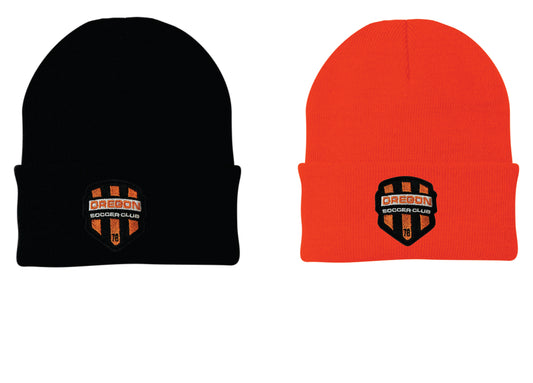 Oregon SC Cuffed Beanie Black or Orange