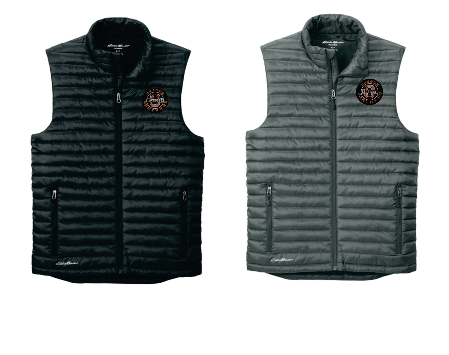 Oregon Boys Lacrosse Eddie Bauer Packable Quilted Vest Men, Women V2
