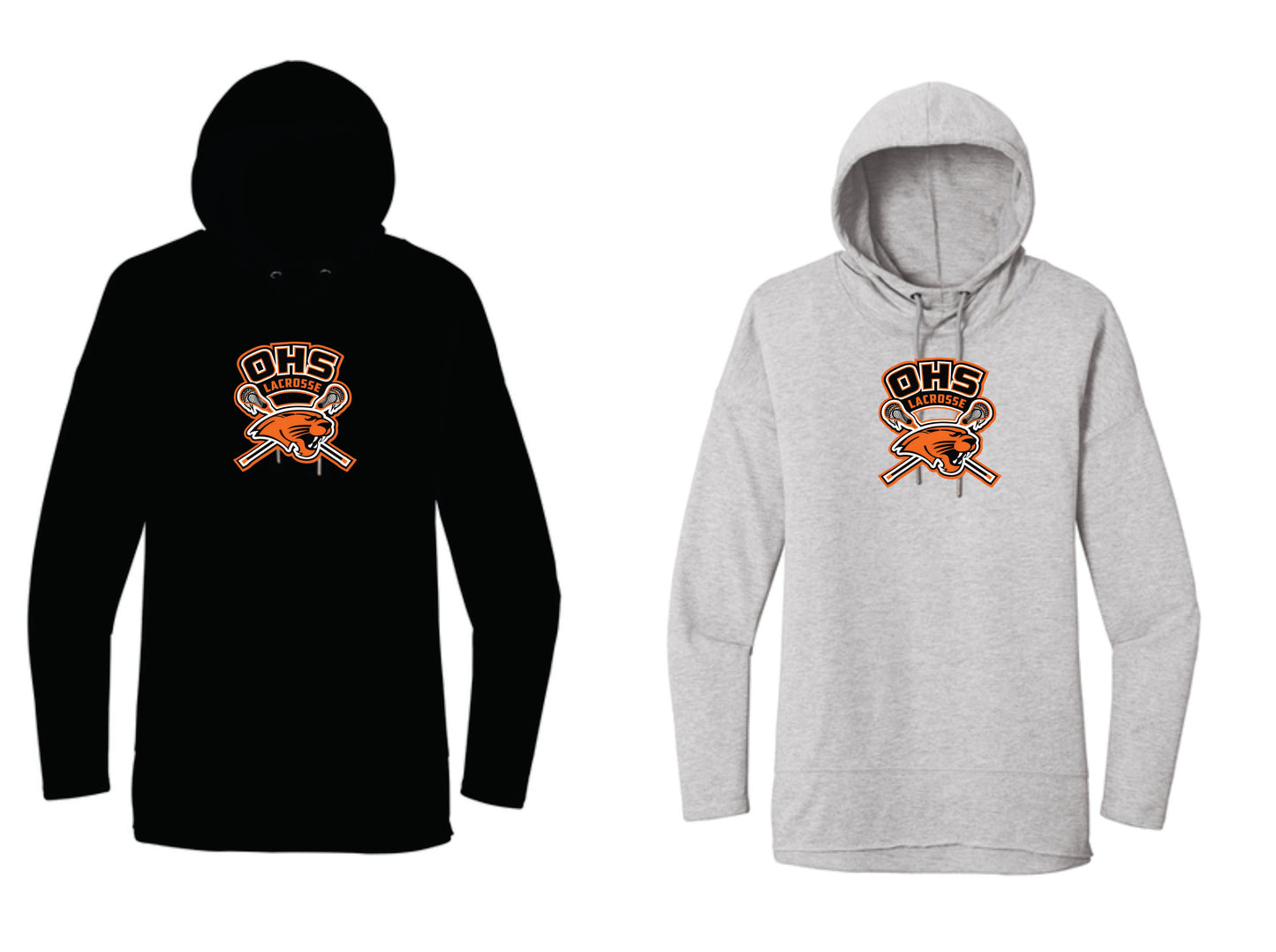 OHS Boys District ® Women’s Featherweight French Terry ™ Hoodie. Left Chest Design OHS1