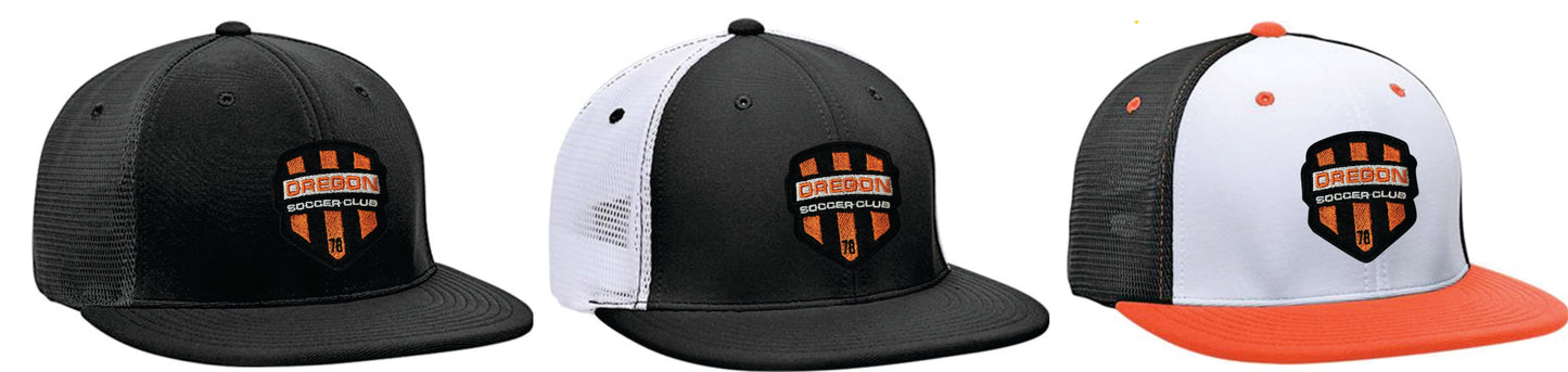 Oregon SC Flat Bill Mesh Trucker Hat Flex Fit