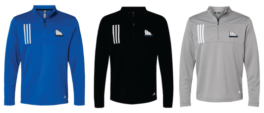 Icebergs Adidas - 3-Stripes Double Knit Quarter-Zip Pullover Men