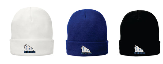 Icebergs Beanie with Embroidered Patch