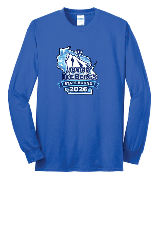 Jr Icebergs State Bound 2026 Long Sleeve T-shirt Digital Print Youth/ Adult