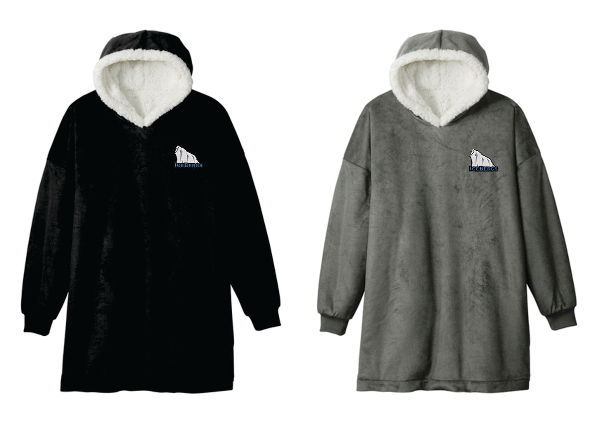 Icebergs Wearable Blanket with embroidered logo