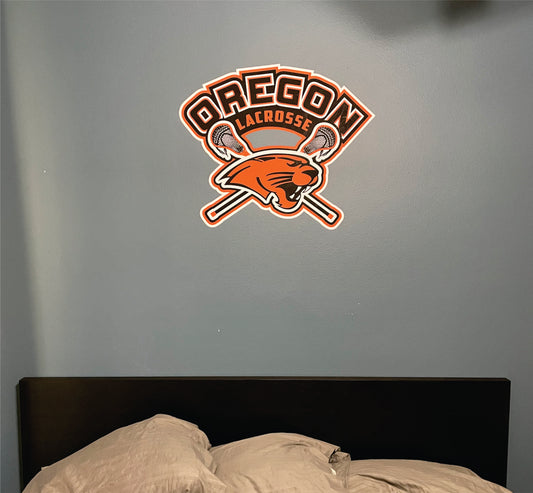 Oregon Lacrose Wall Art Logo