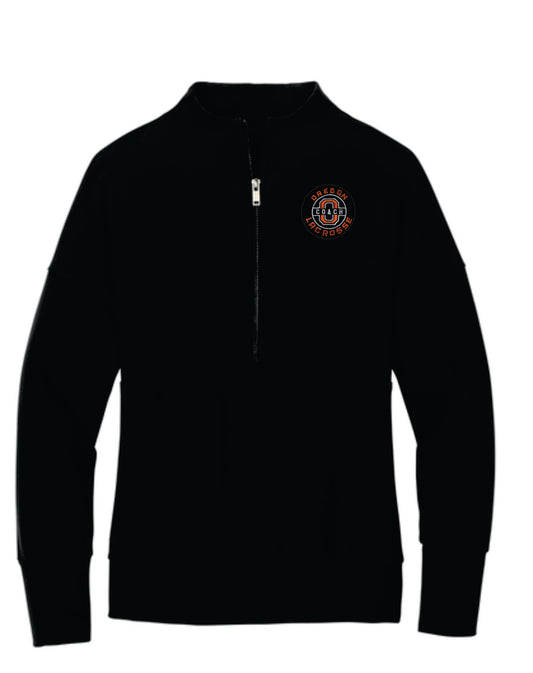 Lacrosse Coaches Mercer & Mettle Women’s Linear Texture 1/4-Zip Coaches CV2