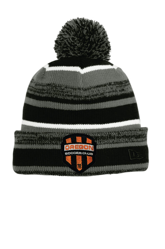 Oregon SC New Era Premium Pom Beanie