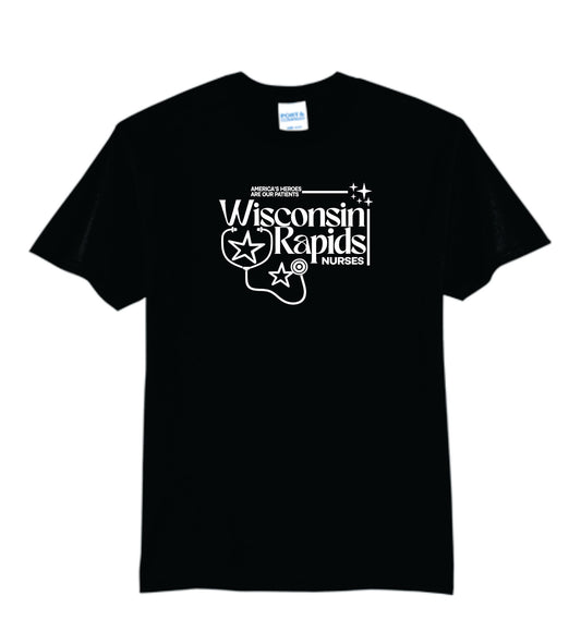 Rapids Nurses Cotton Blend Tee Black