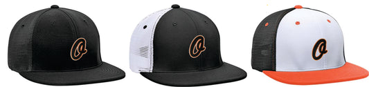 OBB Flat Bill Mesh Trucker Hat Flex Fit v4